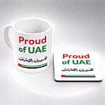 Proud of UAE Mug And Coaster Set