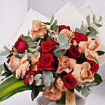 Timeless Rose Arrangement in Glass Vase