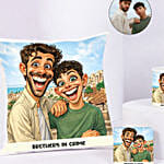 Brothers in Crime Cushion Mug Set