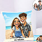 Fav Siblings Cushion Mug Set