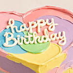 كيك هابي بيرثداي على شكل قلب