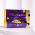 Peach And Pink Roses Luxury Flower Box With Cadbury Chocolates 200g