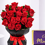Red Velvet Whispers Of Roses With Cadbury Chocolates 400g