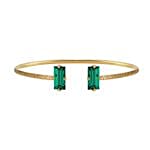 Caroline Svedbom Baguette Bracelet Emerald for Her