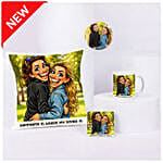 Happiness Is Where My Sister Is Cushion Mug Set