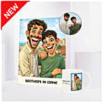 Brothers in Crime Caricature and Mug Set