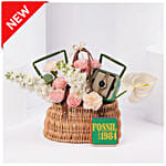 Fossil Gold Tone Watch Gift basket for Her