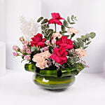 Elegant Mixed Roses Bowl