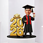 Graduation Caricature Boy 2026 Personalized Gift