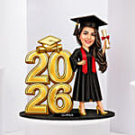 Graduation Caricature Girl 2026 Personalized Gift