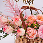 Elegant Flower Basket For Mom