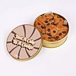 Chocolate Chip Cookie Cake in Tin