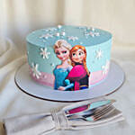 Frozen Princess Theme Chocolate Fudge Cake 1 KG
