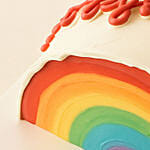 Happy Birthday Rainbow Theme Red Velvet Cake 1 KG