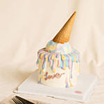 Ice Cream Theme Chocolate Fudge Cake 1 KG