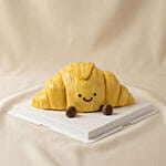 Jelly Cat Croissant Theme Fudge Cake 1 KG