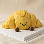 Jelly Cat Croissant Theme Fudge Cake 1 KG