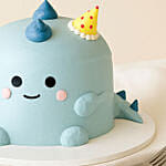 Blue Dino Celebration Fudge Cake 2 KG