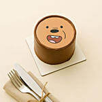 Cute Bear Celebration Fudge Cake Half KG