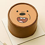 Cute Bear Celebration Fudge Cake Half KG