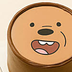 Cute Bear Celebration Fudge Cake Half KG