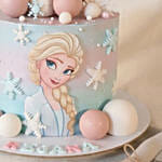 Frozen Princess Theme Chocolate Fudge Cake 1.5 KG