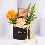 Premium Floral Arrangement with Lindt Chocolates
