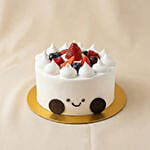Jelly Cat Croissant Theme Chocolate Cake 1 KG