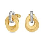 Cerruti 1881 Gold Plated Ring Necklace and Earrings Gift Tray for Her