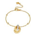 Cerruti 1881 Gold Plated Rings Bracelet for Her