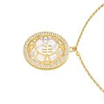 Cerruti 1881 MOP Gold Plated Statement Necklace for Her