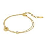 Police Gold Plated Double Layer Bracelet for Her