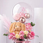 New Born Girl Bloom Hug Box