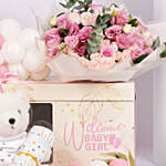 Welcome Baby Girl Gift Set