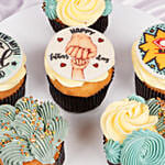 Fathers Day Red Velvet Cupcakes