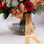 Timeless Rose Arrangement in Glass Vase