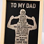 Gratitude For Dad Frame