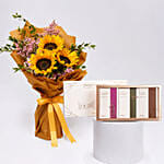Mesmerising Sunflowers With Dubai Chocolates