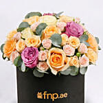 Mix Roses in Black Box