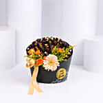 Orange Roses And Dates Gift Box