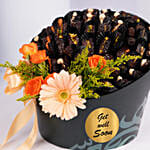 Orange Roses And Dates Gift Box