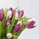 Mix Tulips in Premium Vase