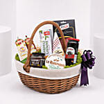 Cheese Salami and Condiments Basket