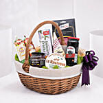 Cheese Salami and Condiments Basket