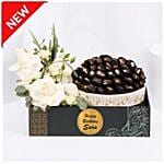 Personalised White Floral Date Gift Box