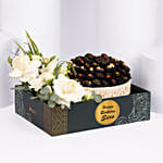 Personalised White Floral Date Gift Box