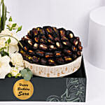 Personalised White Floral Date Gift Box