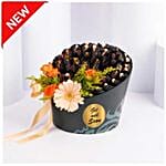 Orange Roses And Dates Gift Box