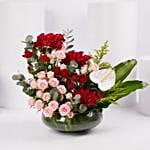 Elegant Rose Vase Bowl