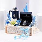 Maserati Mens Watch And Tumbler Gift Set